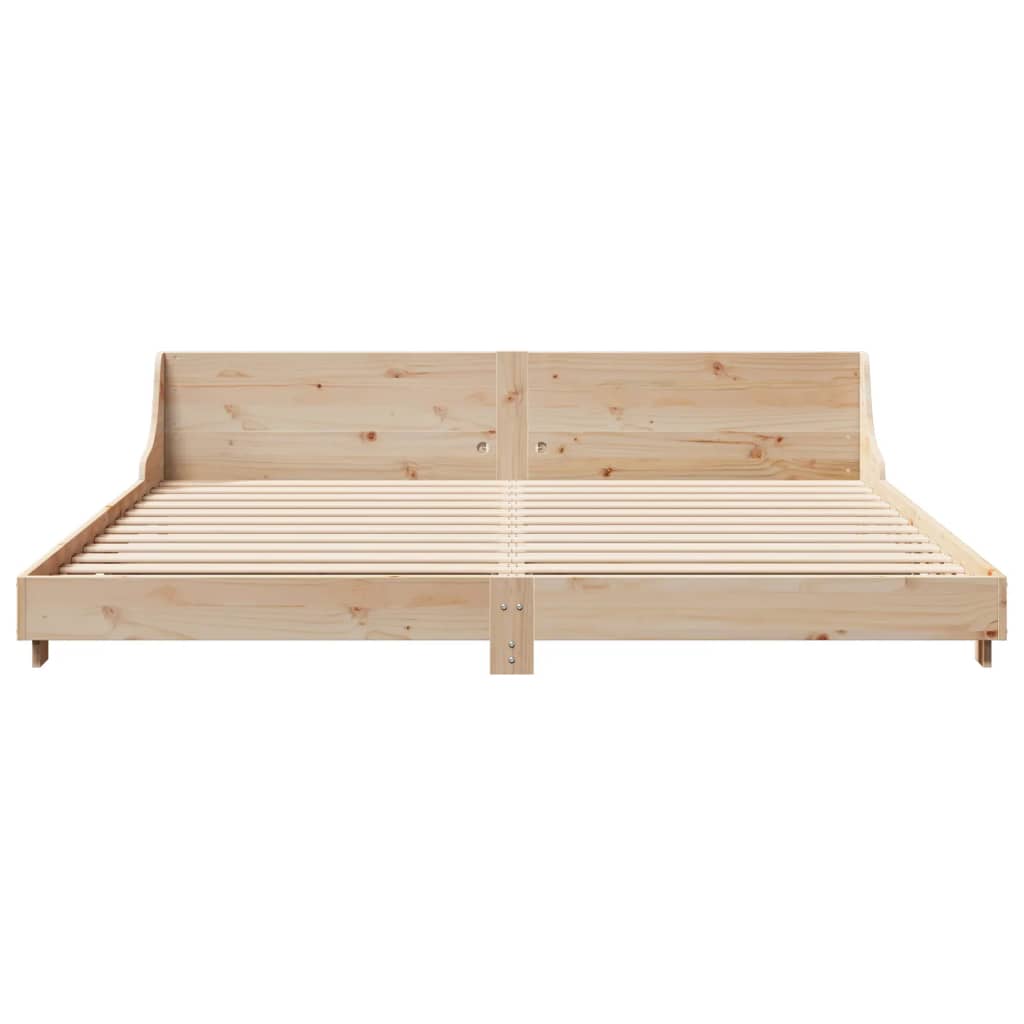 Bed Frame without Mattress 180x200 cm Super King Solid Wood Pine